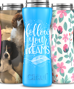 Custom 22oz. Stainless Steel Bottle & Comfort Grip Lid